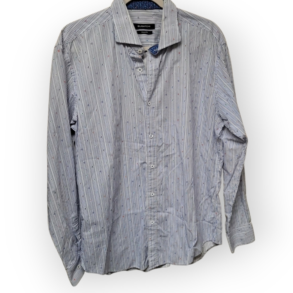 Bugatchi Button Down Mens Shirt, Shaped Fit